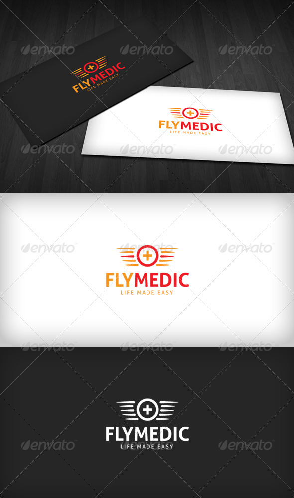 Fly Medic Logo - Vector Abstract