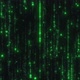 Green Digital Binary Code Processing on Screen Background Loop - VideoHive Item for Sale