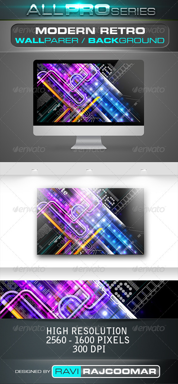 Modern Retro Wallpaper - Tech / Futuristic Backgrounds