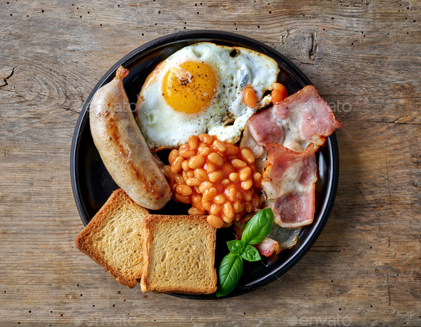 plate of english breakfast Stock Photo by magone | PhotoDune