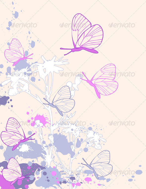 Abstract Floral Background - Abstract Conceptual