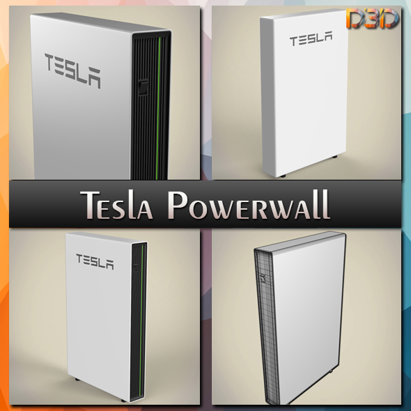 Tesla Powerwall - 3Docean 27102636