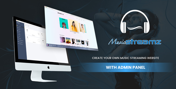 Streamz- A music streaming website with admin panel
