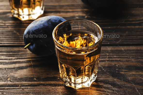 Slivovica - plum brandy or plum vodka, Balkan hard liquor