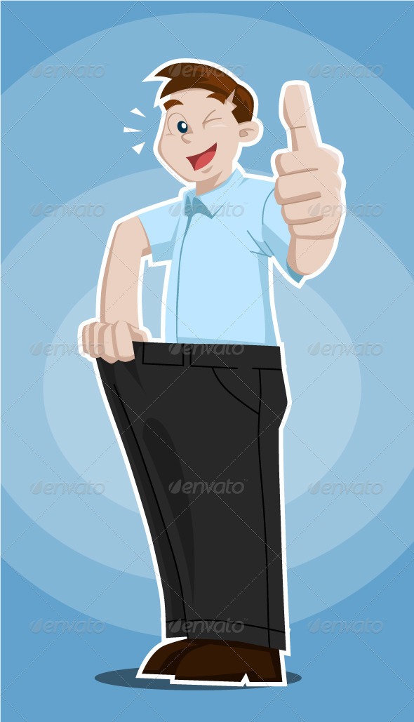 Weight Loss - Characters Vectors