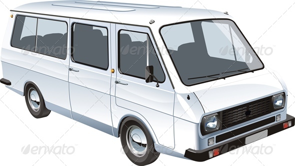 Vector Mini Bus - Man-made Objects Objects