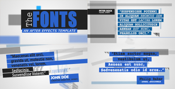 The Fonts - VideoHive 2533520