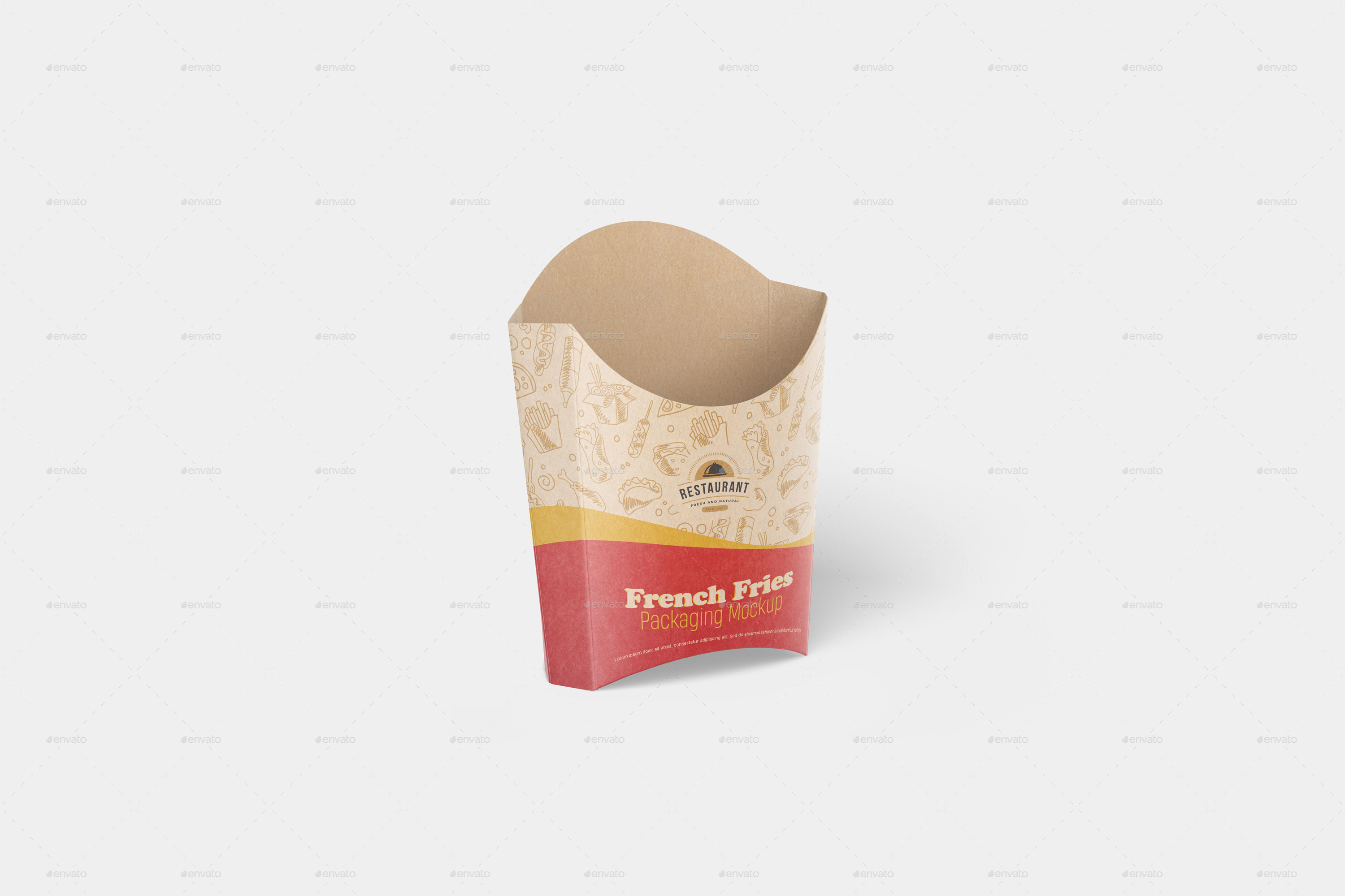 Download French Fries Packaging Mockup by 7Lights | GraphicRiver