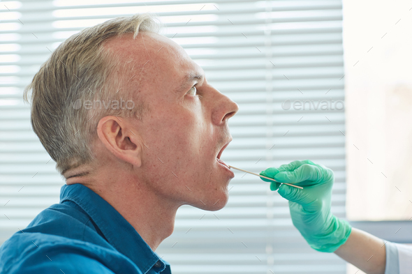 Throat Examination in Doctors Office