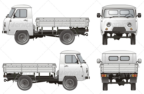 Vector Delivery Cargo Pickup - Man-made Objects Objects