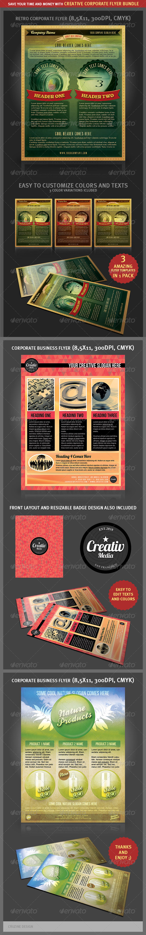 Creative Corporate Flyers Bundle - Corporate Flyers