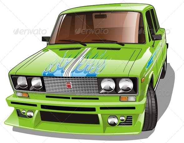 Vector Custom Car - Man-made Objects Objects