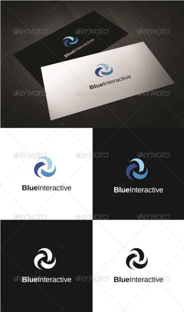 Blue Interactive - Symbols Logo Templates