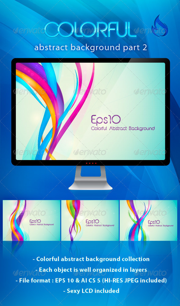 Colorful Abstract Background - Backgrounds Decorative