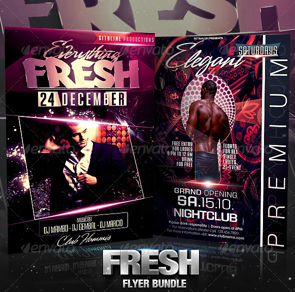 Fresh Flyer Bundle - Clubs & Parties Events