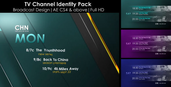 Broadcast Design-TV Channel Identity Pack
