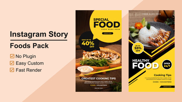 Food Instagram Stories - VideoHive 27125852