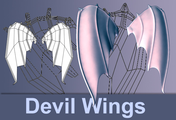 Devil Wings - 3Docean 2535551