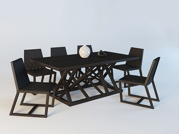 Vray Ready Dining - 3Docean 27136587