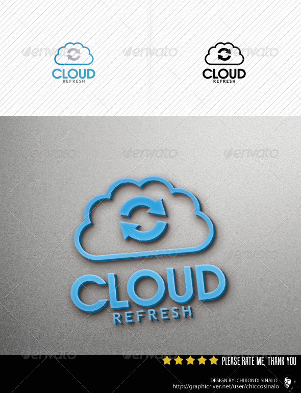 Cloud Refresh Logo Template - Abstract Logo Templates