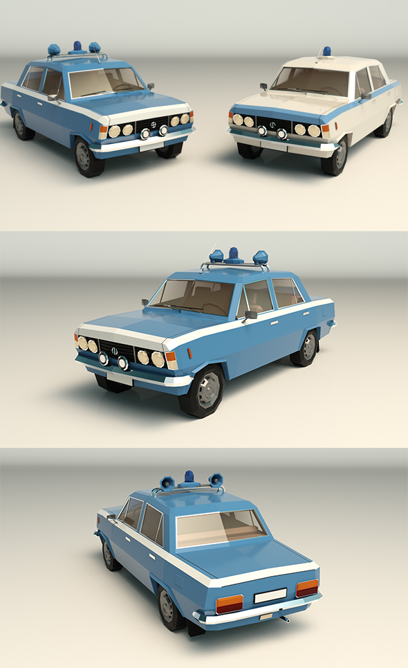 Low Poly Police - 3Docean 27147505