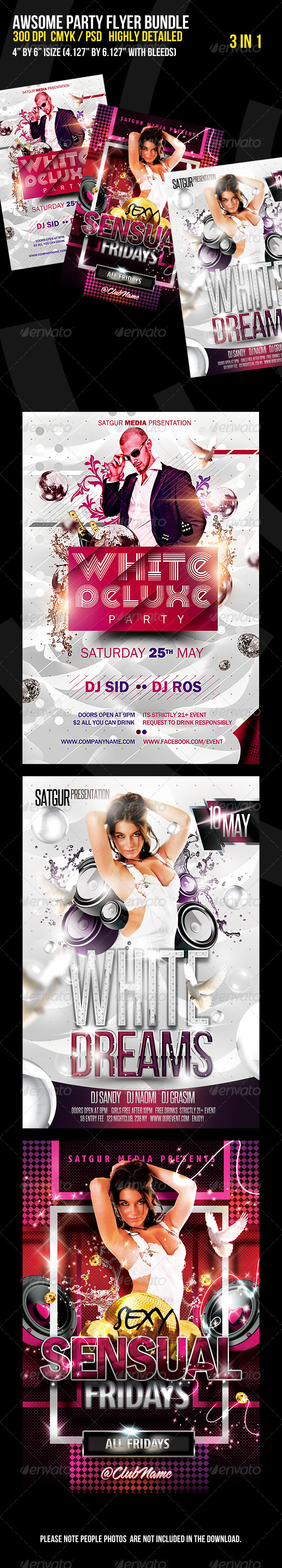 Awsome Party Flyer Bundle