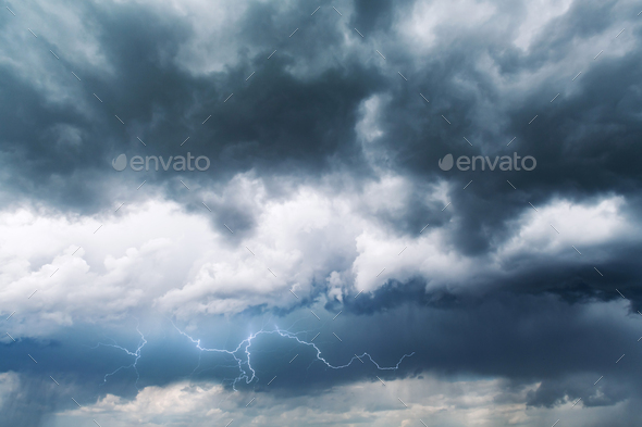 Dramatic Storm Clouds With Rain Stock Photo By Ivankmit Photodune