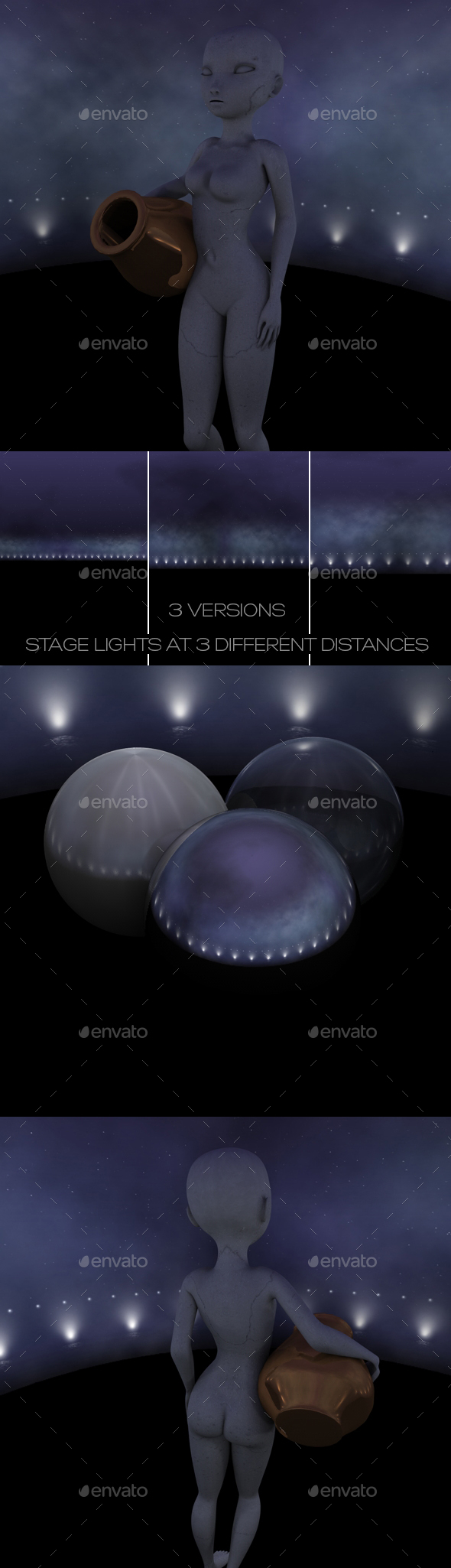 3 Nighttime Stage - 3Docean 27154536