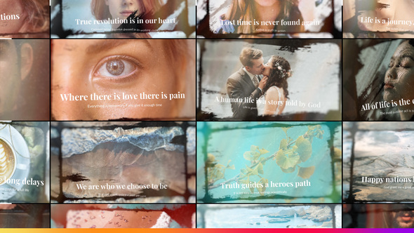 Emotional Times Slideshow Video Displays template preview