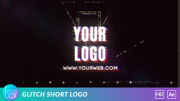 Short Glitch Logo - VideoHive 21589125
