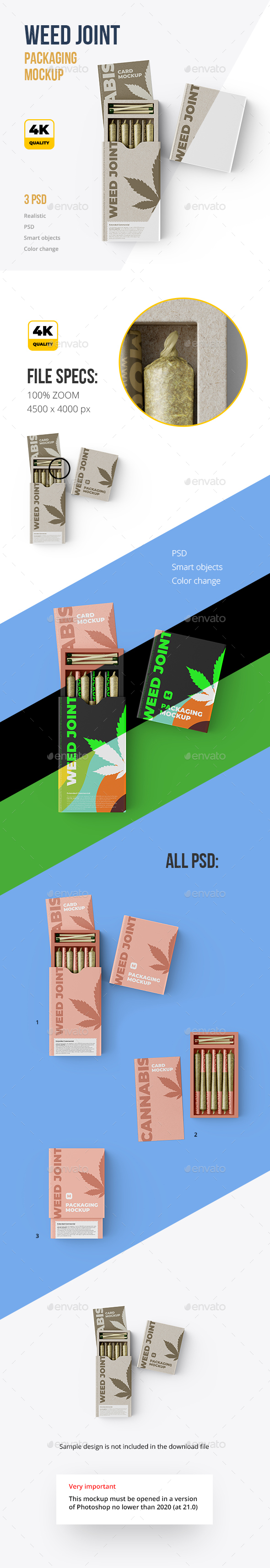 Download Weed Joint Packaging Mockup 3 Psd By Mock Up Ru Graphicriver