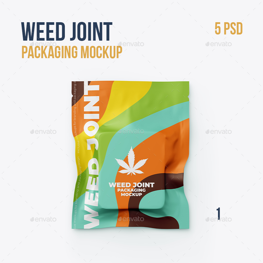 Download 5 psd. Weed Joint Packaging Mockup by mock-up_ru ...