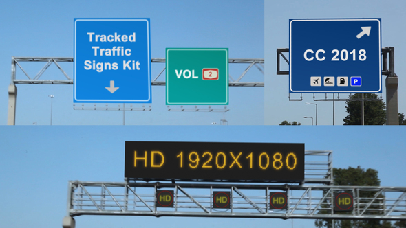 Tracked Traffic Signs Kit vol.2