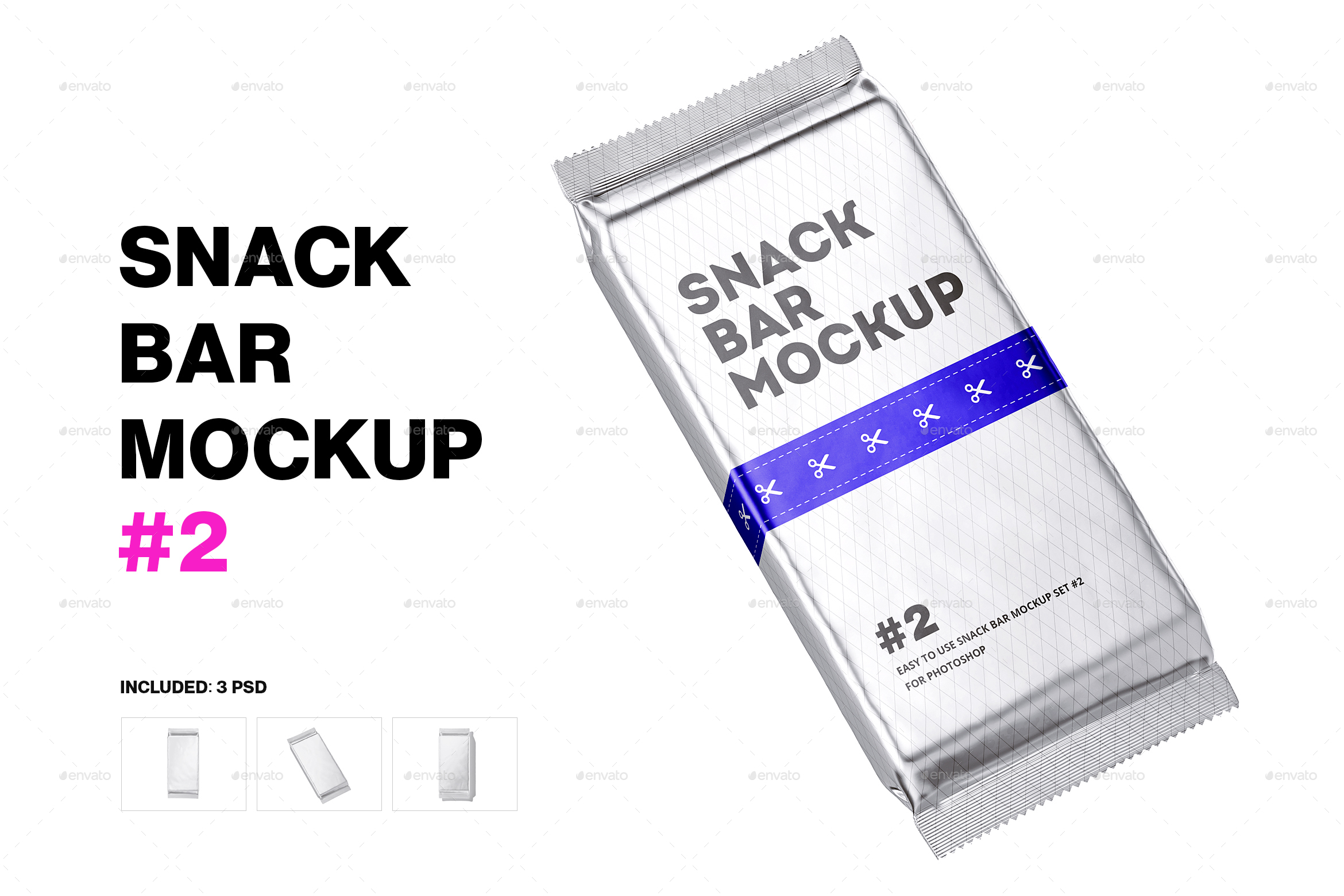 Snack Bar Package Mockup Set 2, Graphics GraphicRiver