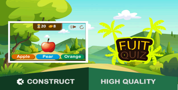 Fruit Quiz - HTML5 Game (capx)