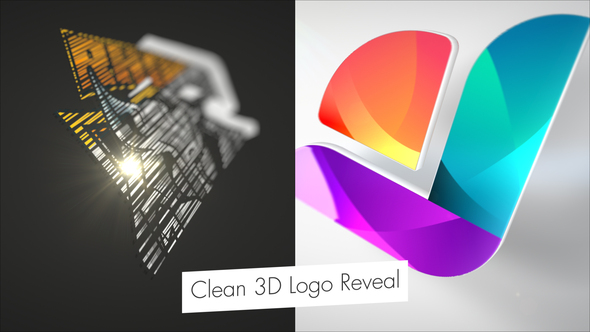 Clean 3D Logo Reveal