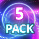Neon Light VJ Loop 4K 5 Pack - VideoHive Item for Sale