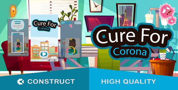 Cure For Corona (Covid-19) - HTML5 Game (capx)