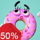 Female Donut - Character Kit - VideoHive Item for Sale