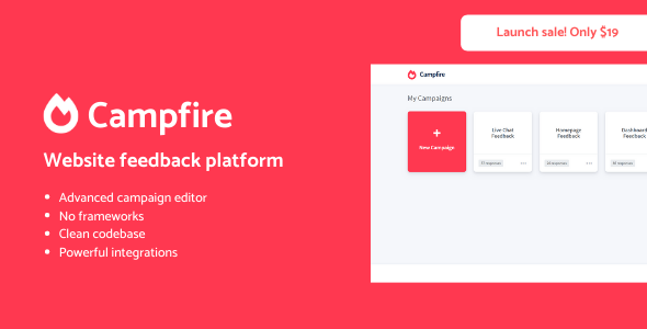 Campfire – Advanced user feedback platform