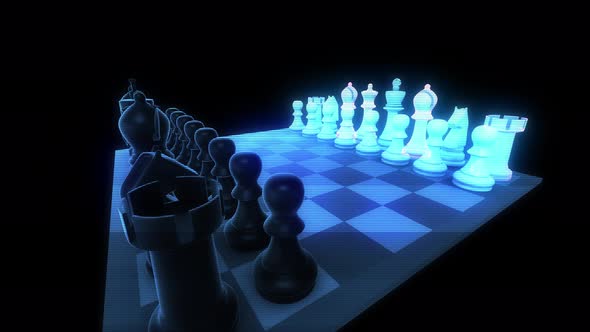 Table Chess Hologram 4k