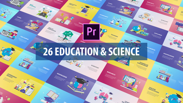 Education and Science Animation | Premiere Pro MOGRT