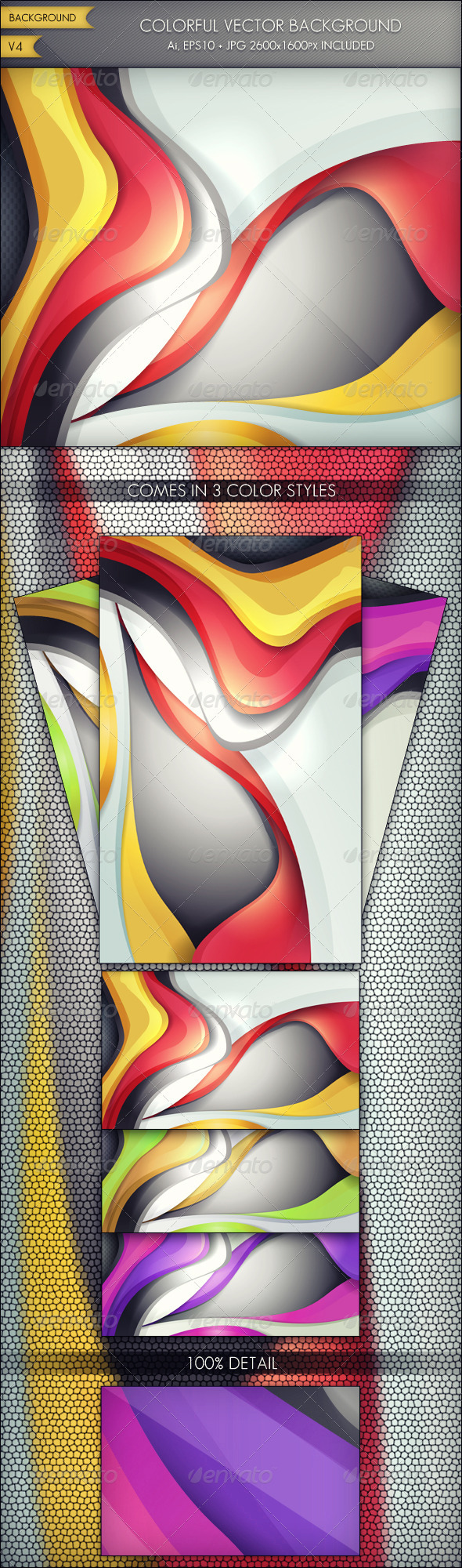 Colorful Vector Background V4 - Backgrounds Decorative