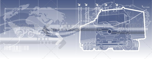 Vector Logistics Theme Background - Industries Business