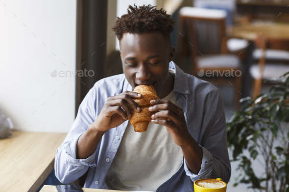 Man Having Lunch Went Shopping Louis Editorial Stock Photo - Stock Image