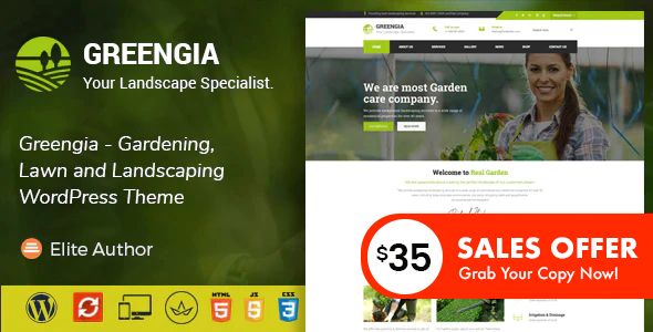 Greengia - Gardening - ThemeForest 20434545