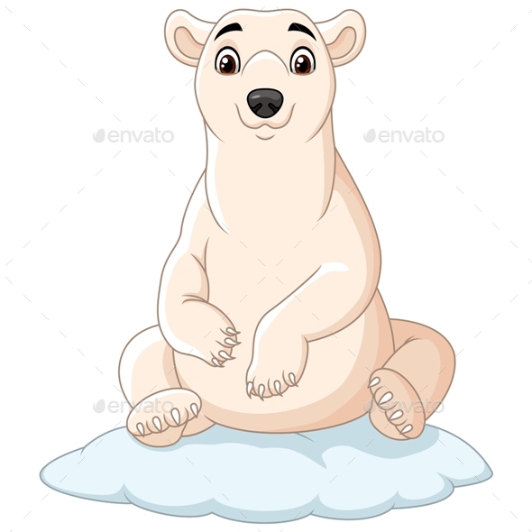 Cartoon Polar Bear Clipart Graphic by tigatelu | GraphicRiver