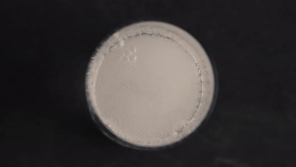 Closeup Sparkling Water Glass Super Slow Motion alt