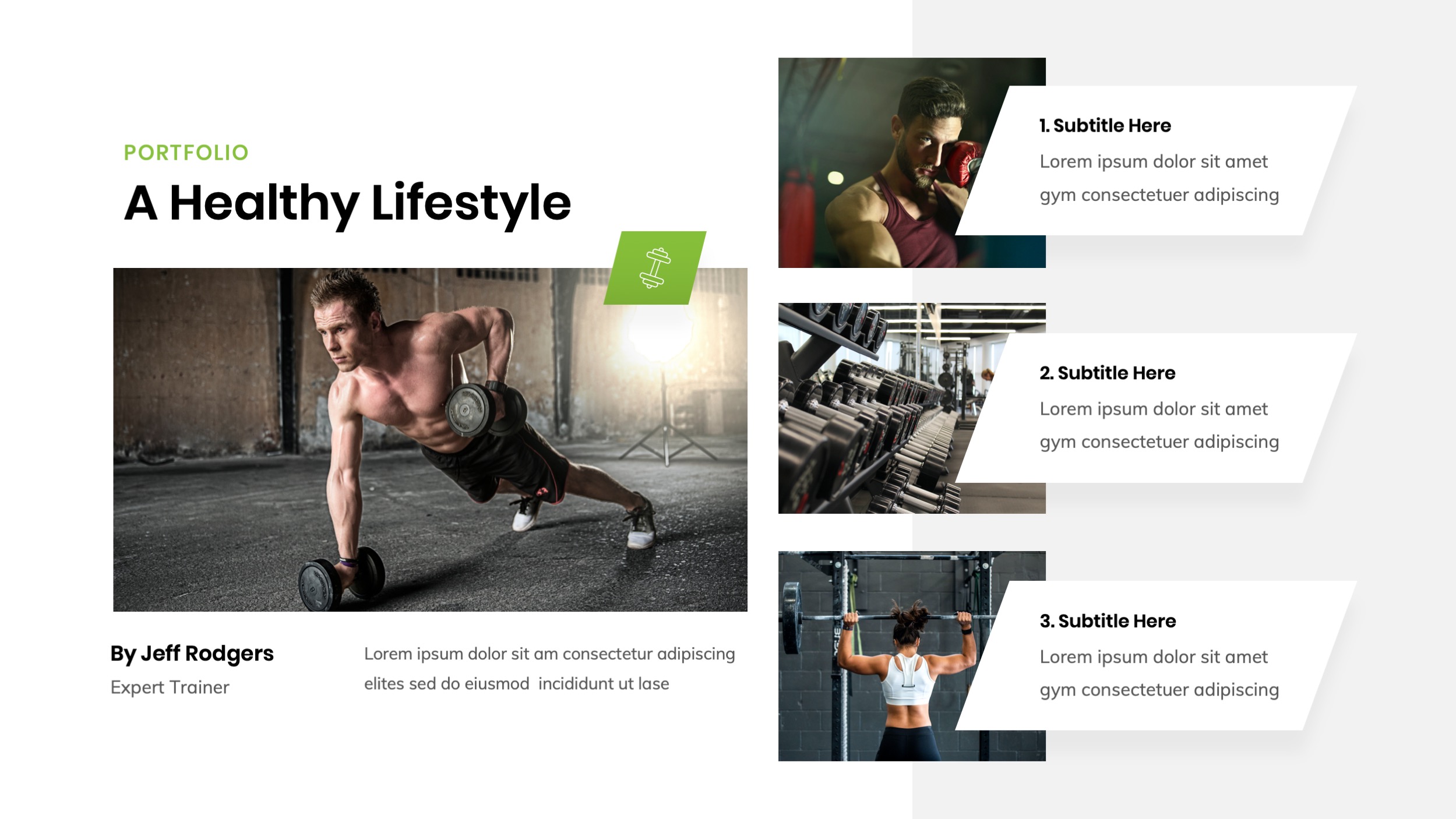 Fitness and Gym PowerPoint Template, Presentation Templates | GraphicRiver