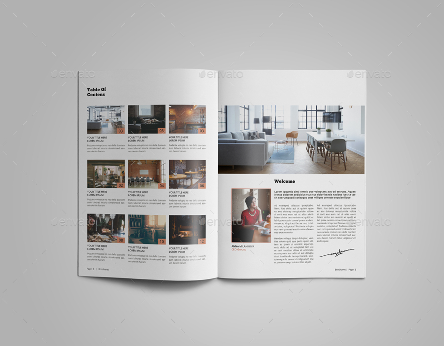 Interior Design Catalogue Template by alhaytar | GraphicRiver